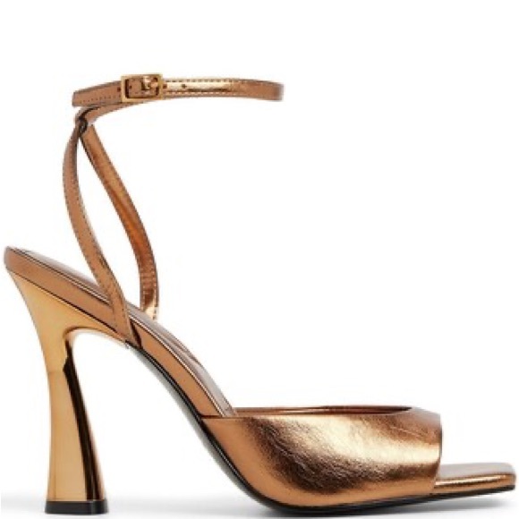 ALDO Women's Gold Sandals - Picture 9 of 11